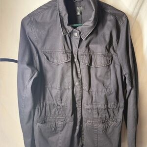 a.n.a Dark Gray Military Field Jacket